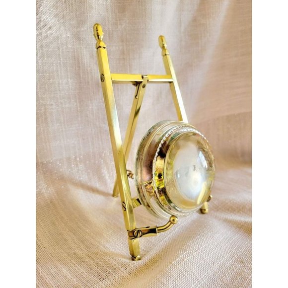 Vintage Lucite Pressed Flower Moss Squirrel Paperweight - Picture 9 of 10